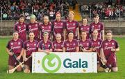 10 October 2009; The Galway starting XV. Gala All-Ireland Intermediate Camogie Championship Final Replay, Cork v Galway, McDonagh Park, Nenagh, Co. Tipperary. Picture credit: Diarmuid Greene / SPORTSFILE