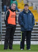 10 January 2016; Kerry manager Eamonn Fitzmaurice, right, with selector Liam Hassett. McGrath Cup, Group A, Round 2, Kerry v Clare, Fitzgerald Stadium, Killarney, Co. Kerry. Picture credit: Brendan Moran / SPORTSFILE