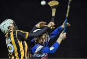 13 January 2016; Kevin Farrell, Kilkenny, in action against Conor Robinson, DIT. Bord na Mona Walsh Cup, Group 1, Kilkenny v DIT, MW Hire Training Centre, Dunmore, Co. Kilkenny. Picture credit: David Maher / SPORTSFILE