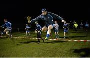 13 January 2016; Scott Murphy, DIT, on his way with his team-mate's to the pitch for their game against Kilkenny. Bord na Mona Walsh Cup, Group 1, Kilkenny v DIT, MW Hire Training Centre, Dunmore, Co. Kilkenny. Picture credit: David Maher / SPORTSFILE