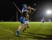 13 January 2016; Tommy Doyle, DIT, in action against Billy Ryan, Kilkenny. Bord na Mona Walsh Cup, Group 1, Kilkenny v DIT, MW Hire Training Centre, Dunmore, Co. Kilkenny. Picture credit: David Maher / SPORTSFILE