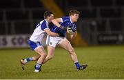 13 January 2016; Thomas Corr, Cavan, in action against Shane Carey, Monaghan. Bank of Ireland Dr. McKenna Cup, Group C, Round 3, Cavan v Monaghan. Kingspan Breffni Park, Cavan. Picture credit: Stephen McCarthy / SPORTSFILE