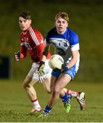14 January 2016; Brian Looby, Waterford, in action against Daniel Goulding, Cork. McGrath Cup Group B Round 2, Cork v Waterford. Mallow GAA Grounds, Mallow, Co. Cork. Picture credit: Diarmuid Greene / SPORTSFILE