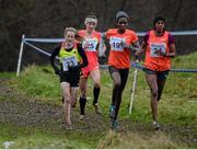 16 January 2016; Fionnuala McCormack, Ireland, left, leads Kate Avery, Great Britan, Alice Aprot Nawowuna, Kenya and Mimi Belete, Bahrain on her way to finishing third in the Senior Womens race. Antrim International Cross Country, Greenmount Campus, Stormont, Antrim. Picture credit: Oliver McVeigh / SPORTSFILE