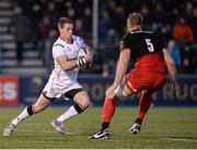 16 January 2016; Craig Gilroy, Ulster, in action against, George Kruis, Saracens. European Rugby Champions Cup, Pool 1, Round 5, Saracens v Ulster. Allianz Park, London, England. Picture credit: Seb Daly / SPORTSFILE