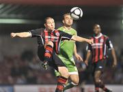 16 October 2009; Glenn Cronin, Bohemians, in action against Fahrudin Kuduzovic, Cork City. League of Ireland Premier Division, Cork City v Bohemians, Turners Cross, Cork. Picture credit: David Maher / SPORTSFILE