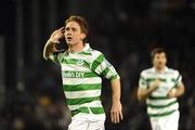 17 October 2009; Dessie Baker, Shamrock Rovers, celebrates after scoring his side's first goal. League of Ireland Premier Division, Shamrock Rovers v Drogheda United, Tallaght Stadium, Tallaght, Dublin. Picture credit: Stephen McCarthy / SPORTSFILE