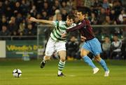 17 October 2009; Craig Sives, Shamrock Rovers, in action against Jamie Duffy, Drogheda United. League of Ireland Premier Division, Shamrock Rovers v Drogheda United, Tallaght Stadium, Tallaght, Dublin. Picture credit: Stephen McCarthy / SPORTSFILE