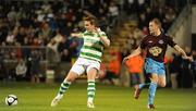 17 October 2009; Dessie Baker, Shamrock Rovers, in action against Scott Gibb, Drogheda United. League of Ireland Premier Division, Shamrock Rovers v Drogheda United, Tallaght Stadium, Tallaght, Dublin. Picture credit: Stephen McCarthy / SPORTSFILE