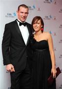 16 October 2009; Cork footballer Alan O'Connor with Lorraine Whooley during the 2009 GAA All-Stars Awards, sponsored by Vodafone. Citywest Hotel, Conference, Leisure & Golf Resort, Dublin. Picture credit: Brendan Moran / SPORTSFILE