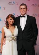 16 October 2009; Tyrone footballer Kevin Hughes, with his wife Teresa, during the 2009 GAA All-Stars Awards, sponsored by Vodafone. Citywest Hotel, Conference, Leisure & Golf Resort, Dublin. Picture credit: Brendan Moran / SPORTSFILE