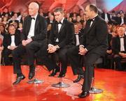 16 October 2009; Hurling managers, from left, Brian Cody, Kilkenny, Liam Sheedy, Tipperary, and Anthony Daly, Dublin, during the 2009 GAA All-Stars Awards, sponsored by Vodafone. Citywest Hotel, Conference, Leisure & Golf Resort, Dublin. Picture credit: Brendan Moran / SPORTSFILE