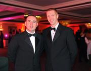 16 October 2009; Tipperary hurler Eoin Kelly, left, and Kilkenny hurler Henry Shefflin during the 2009 GAA All-Stars Awards, sponsored by Vodafone. Citywest Hotel, Conference, Leisure & Golf Resort, Dublin. Picture credit: Ray McManus / SPORTSFILE