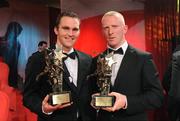 16 October 2009; Waterford GAA Hurling All-Star award winners Michael Walsh, left, and John Mullane during the 2009 GAA All-Stars Awards, sponsored by Vodafone. Citywest Hotel, Conference, Leisure & Golf Resort, Dublin. Picture credit: Ray McManus / SPORTSFILE