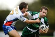 18 October 2009; Bob Beswick, Ireland, is tackled by Milan Susnjara, Serbia. Rugby League International, Ireland v Serbia, Tullamore RFC, Tullamore, Co. Offaly. Picture credit: Stephen McCarthy / SPORTSFILE