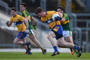 10 January 2016; Eoin Cleary, Clare, in action against Paul O'SullEvan, Kerry. McGrath Cup, Group A, Round 2, Kerry v Clare, Fitzgerald Stadium, Killarney, Co. Kerry. Picture credit: Brendan Moran / SPORTSFILE