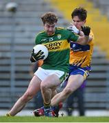 10 January 2016; Pa Joy, Kerry, in action against Manus Malone, Clare. McGrath Cup, Group A, Round 2, Kerry v Clare, Fitzgerald Stadium, Killarney, Co. Kerry. Picture credit: Brendan Moran / SPORTSFILE