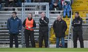 10 January 2016; Kerry manager Eamonn Fitzmaurice, left, with his selectors, from 2nd left, Liam Hassett, Diarmuid Murphy, Mikey Sheehy and trainer Padraig Corcoran. McGrath Cup, Group A, Round 2, Kerry v Clare, Fitzgerald Stadium, Killarney, Co. Kerry. Picture credit: Brendan Moran / SPORTSFILE