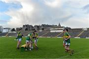 10 January 2016; The Kerry team make their way to the bench for their team photgraph before the game. McGrath Cup, Group A, Round 2, Kerry v Clare, Fitzgerald Stadium, Killarney, Co. Kerry. Picture credit: Brendan Moran / SPORTSFILE