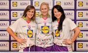 1 June 2016; Lidl National Football League Division 3 Team of the League 2016 Waterford players, from left, sisters Aileen Wall, Mairead Wall and Linda Wall at the Lidl Ladies Team of The Leagues Award Night. The Lidl Teams of the League were presented at Croke Park with 60 players recognised for their performances throughout the 2016 Lidl National Football League Campaign. The 4 teams were selected by opposition managers who selected the best players in their position with the players receiving the most votes being selected in their position. Croke Park, Dublin. Photo by Cody Glenn/Sportsfile