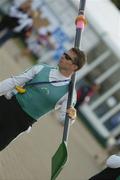 27 August 2006; Ireland rower, Paul Griffin, stroke, before the lightwight men's four, final, at the 2006 World Rowing Championships. Dorney Lake, Eton, England. Picture credit; David Maher / SPORTSFILE