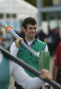 27 August 2006; Ireland rower, Gearoid Towey, bow, before the lightwight men's four, final, at the 2006 World Rowing Championships. Dorney Lake, Eton, England. Picture credit; David Maher / SPORTSFILE