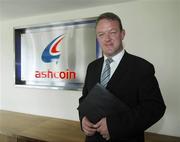 19 July 2007; Former rugby international player Mick Galwey is appointed as a director of Ashcoin. He is photographed in the Ashcoin Head Office, Bellevue Industrial Park, Glasnevin, Dublin. Picture credit: Ray McManus / SPORTSFILE