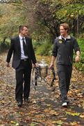 21 October 2009; Chris Deans, left, Bray Wanderers, with Stephen Paisley, Sporting fingal, during the FAI Ford Cup Semi-Finals photocall ahead of this weekend's fixtures. Sligo Rovers take on Waterford United in The Showgrounds on Friday, October 23rd. While Sporting Fingal host Bray Wanderers, at Morton Stadium on Sunday, October 25th. FAI Ford Cup Semi-Finals Press Conference, Merrion Square, Dublin. Picture credit: David Maher / SPORTSFILE