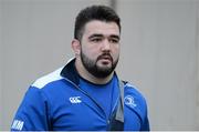 16 January 2016; Marty Moore, Leinster, arrives ahead of the game. European Rugby Champions Cup, Pool 5, Round 5, Leinster v Bath. RDS Arena, Ballsbridge, Dublin. Picture credit: Brendan Moran / SPORTSFILE