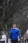 16 January 2016; Leinster's Rob Kearney arrives ahead of the game. European Rugby Champions Cup, Pool 5, Round 5, Leinster v Bath. RDS Arena, Ballsbridge, Dublin. Picture credit: Ramsey Cardy / SPORTSFILE