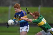17 January 2016; Josh Keane, Tipperary, in action against Johnny Buckley, Kerry. McGrath Cup Group A Round 3, Tipperary v Kerry. Sean Treacy Park, Tipperary. Picture credit: Diarmuid Greene / SPORTSFILE