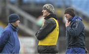 17 January 2016; Liam McHale, centre, Roscommon coach, with Kevin McStay, left, and Fergal O'Donnell , Roscommon joint managers. FBD Connacht League Section A Round 3, Roscommon v Mayo. Elvery's MacHale Park, Castlebar, Co. Mayo. Picture credit: David Maher / SPORTSFILE