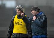 17 January 2016; Fergal O'Donnell, right, Roscommon joint manager, with coach Liam McHale. FBD Connacht League Section A Round 3, Roscommon v Mayo. Elvery's MacHale Park, Castlebar, Co. Mayo. Picture credit: David Maher / SPORTSFILE