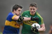 17 January 2016; Conor Cox, Kerry, in action against Robbie Kiely, Tipperary. McGrath Cup Group A Round 3, Tipperary v Kerry. Sean Treacy Park, Tipperary. Picture credit: Diarmuid Greene / SPORTSFILE