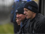 17 January 2016; Dublin manager Jim Gavin with Declan Darcy to his left during the game. Bord na Mona O'Byrne Cup Semi-Final, Longford v Dublin. Glennon Brothers Pearse Park, Longford. Picture credit: Dean Cullen / SPORTSFILE