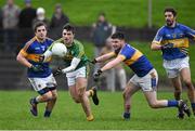 17 January 2016; Jamie O'SullEvan, Kerry, in action against Robbie Kiely, left, Shane Leahy and Martin Dunne, Tipperary. McGrath Cup Group A Round 3, Tipperary v Kerry. Sean Treacy Park, Tipperary. Picture credit: Diarmuid Greene / SPORTSFILE