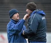 17 January 2016; Kevin McStay, left, and Fergal O'Donnell, Roscommon joint managers. FBD Connacht League Section A Round 3, Roscommon v Mayo. Elvery's MacHale Park, Castlebar, Co. Mayo. Picture credit: David Maher / SPORTSFILE