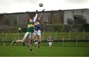 17 January 2016; Tommy Walsh, Kerry, contests a high ball with Alan Maloney, Tipperary. McGrath Cup Group A Round 3, Tipperary v Kerry. Sean Treacy Park, Tipperary. Picture credit: Diarmuid Greene / SPORTSFILE