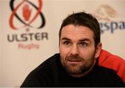 19 January 2016; Ulster's Jared Payne during a press conference. Kingspan Stadium, Ravenhill Park, Belfast, Co. Antrim. Picture credit: Oliver McVeigh / SPORTSFILE