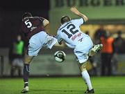 23 October 2009; Paddy Madden, Bohemians, beats Gary Breen, Galway United, to score his side's second goal. League of Ireland Premier Division, Galway United v Bohemians, Terryland Park, Galway. Picture credit: David Maher / SPORTSFILE