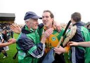 25 October 2009; Ballyhale Shamrocks, manager Michael Fennelly and goalkeeper James Connolly celebrate after the final whistle. Kilkenny County Senior Hurling Final, Ballyhale Shamrocks v James Stephens, Nowlan Park, Kilkenny. Picture credit: Matt Browne / SPORTSFILE