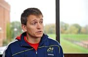 27 October 2009; Munster team manager Shaun Payne speaking during a Munster Rugby Press Conference. University of Limerick, Limerick. Picture credit: Diarmuid Greene / SPORTSFILE