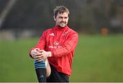 19 January 2016; Munster's Dave Foley stretches before squad training. University of Limerick, Limerick. Picture credit: Diarmuid Greene / SPORTSFILE