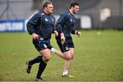 19 January 2016; Connacht's Robbie Henshaw, right, and Nathan White during squad training. Sportsground, Galway. Picture credit: David Maher / SPORTSFILE