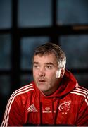 19 January 2016; Munster head coach Anthony Foley speaking during a press conference. Castletroy Park Hotel, Limerick. Picture credit: Diarmuid Greene / SPORTSFILE