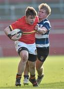19 January 2016; Gordon Good, CBC, is tackled by Jack Henchy, Crescent College. Munster Schools Senior Cup, 1st Round, Crescent College v CBC, Thomond Park, Limerick. Picture credit: Matt Browne / SPORTSFILE