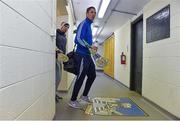 19 January 2016; Waterford's Maurice Shanahan and Paudie Prendergast arrive at the Gaelic Grounds. Munster Senior Hurling League, Round 2 Refixture, Waterford v Limerick, Gaelic Grounds, Limerick. Picture credit: Matt Browne / SPORTSFILE