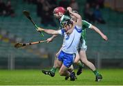 19 January 2016; Jake Dillon, Waterford, in action against Paudie O’Brien, Limerick. Munster Senior Hurling League, Round 2 Refixture, Waterford v Limerick, Gaelic Grounds, Limerick. Picture credit: Matt Browne / SPORTSFILE