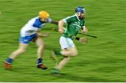 19 January 2016; Richie McCarthy, Limerick, in action against Peter Hogan, Waterford. Munster Senior Hurling League, Round 2 Refixture, Gaelic Grounds, Limerick. Picture credit: Diarmuid Greene / SPORTSFILE
