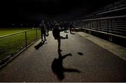 22 January 2016; Luke McCarthy, age 12, from Mallow, Co. Cork, practices his skills before the start of the game. McGrath Cup Football Final, Cork v Clare, Mallow GAA Complex, Mallow, Co. Cork. Picture credit: David Maher / SPORTSFILE